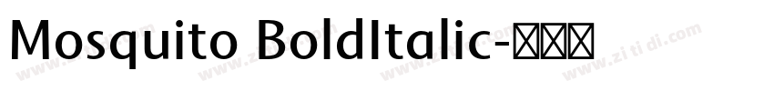 Mosquito BoldItalic字体转换